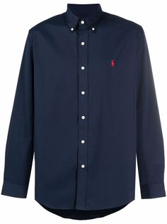 Polo Ralph Lauren рубашка с вышивкой Polo Pony