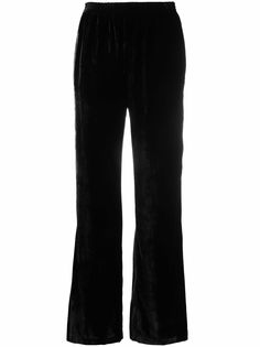 MM6 Maison Margiela расклешенные бархатные брюки
