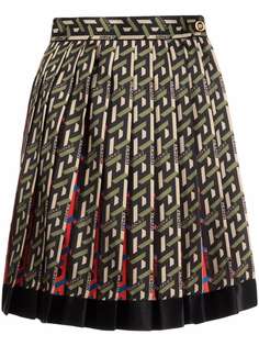Versace плиссированная юбка La Greca