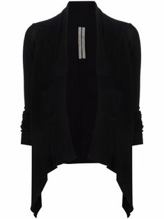 Rick Owens шерстяной кардиган с асимметричным подолом