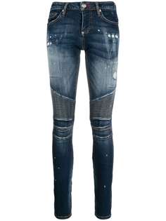 Philipp Plein джинсы скинни Biker Institutional средней посадки