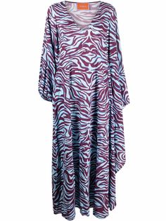 La Doublej платье Opera с зебровым принтом