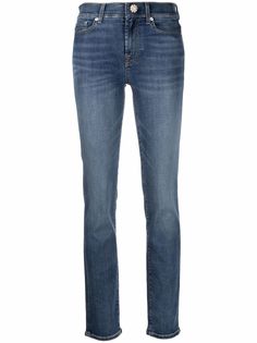 7 For All Mankind джинсы скинни средней посадки