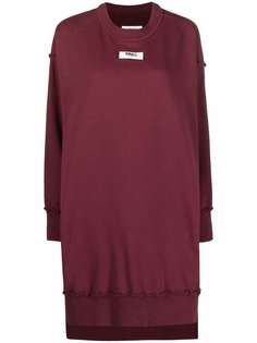 MM6 Maison Margiela платье-свитер с нашивкой-логотипом