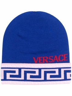 Versace шапка бини с узором Greca