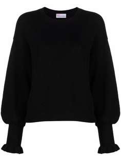 RED Valentino шерстяной джемпер с оборками