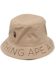 A BATHING APE® панама с вышитым логотипом