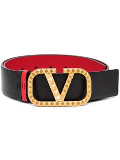 Valentino Garavani двусторонний ремень VLogo Signature Rockstud