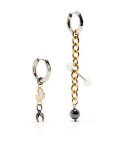 Marine Serre непарные серьги