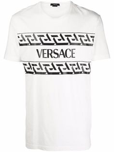 Versace футболка с логотипом Greca