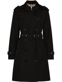 Burberry Kensington hooded trench coat