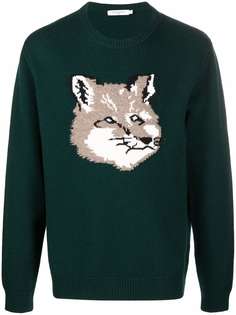 Maison Kitsuné Big Fox Head knitted wool jumper