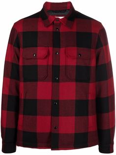 Woolrich пуховик в клетку