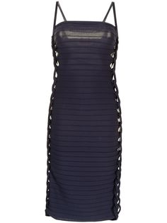 Dion Lee платье миди с плетеной отделкой