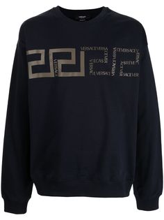 Versace толстовка с узором Greca