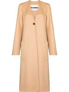 Jil Sander однобортное пальто