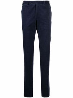Canali вельветовые брюки кроя слим