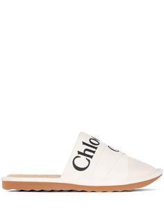 Chloé слиперы Woody с логотипом