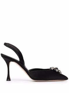 Manolo Blahnik туфли Cassinasli 100 с ремешком на пятке