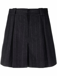 Blazé Milano шорты в тонкую полоску со складками