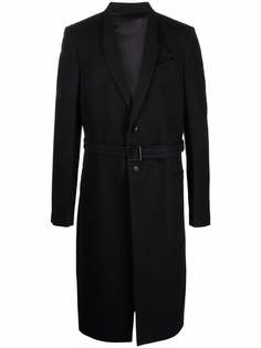 Rick Owens длинное пальто с поясом