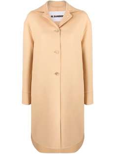 Jil Sander однобортное кашемировое пальто