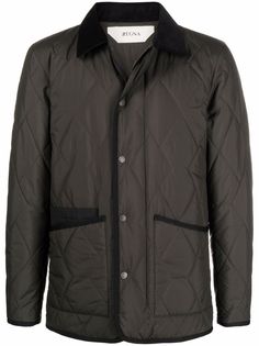 Z Zegna стеганая куртка с накладными карманами
