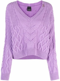 Pinko джемпер фактурной вязки с V-образным вырезом