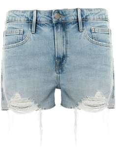 FRAME джинсовые шорты с необработанным краем