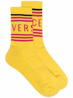 Versace носки вязки интарсия с логотипом