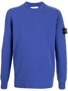 Stone Island толстовка с нашивкой-логотипом
