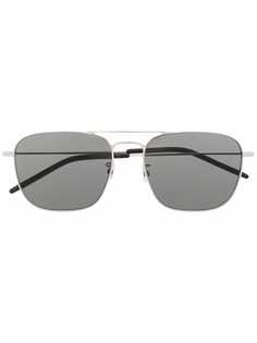 Saint Laurent Eyewear солнцезащитные очки-авиаторы SL 309 в квадратной оправе