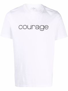 Courrèges футболка с принтом Courage