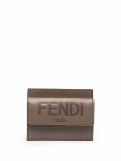 Fendi кошелек с тисненым логотипом