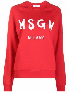 MSGM толстовка с круглым вырезом и логотипом