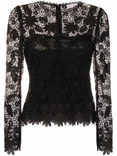 RED Valentino блузка в технике кроше