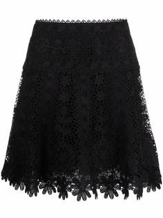 RED Valentino юбка А-силуэта в технике кроше