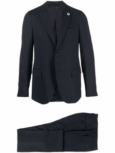 Lardini строгий костюм с однобортным пиджаком