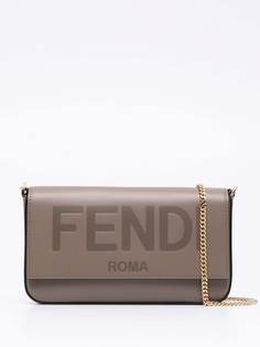 Fendi клатч с тисненым логотипом