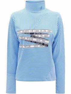 JW Anderson топ с высоким воротником