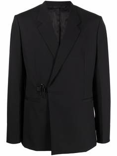 Givenchy шерстяной блейзер с потайной застежкой