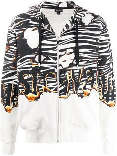 Just Cavalli толстовка с принтом Burning Zebra