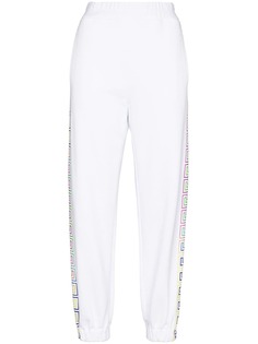 Versace спортивные брюки с кулиской и узором Greca