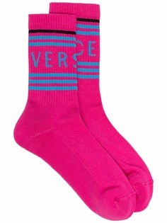 Versace носки вязки интарсия с логотипом