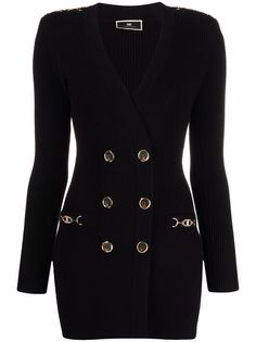 Elisabetta Franchi двубортное трикотажное платье