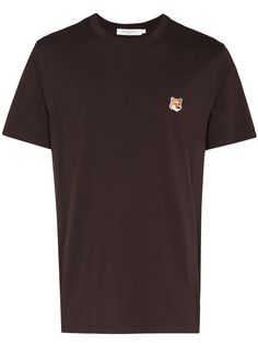 Maison Kitsuné футболка с нашивкой