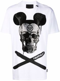 Philipp Plein футболка с принтом Skull