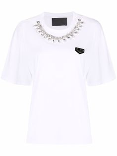 Philipp Plein футболка с кристаллами