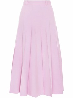 Oscar de la Renta плиссированная юбка миди А-силуэта