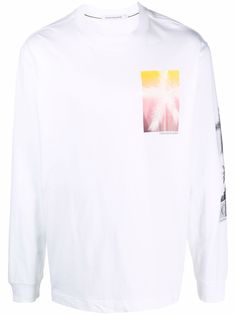 Calvin Klein Jeans футболка с длинными рукавами и графичным принтом